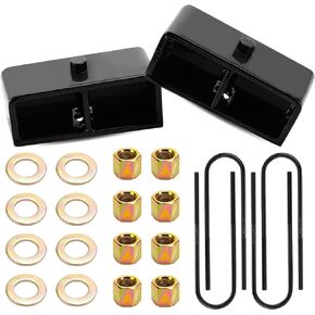 2" Rear Lift Blocks Kit Compatible with 1999-2022 Ford F250 F350 Super Duty, Raised by 3 inch Rear leveling Kit with U-bolts Set Fits 2000-2005 Ford Excursion in Saudi Arabia