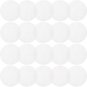 Exceart 20pcs Plastic Canvas DIY Canvas Shape for Cross Stitch Embroidery Needlepoint Craft Needlepoint Mesh Art Project Round 14.7cm