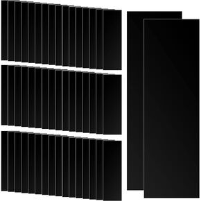 50 Pieces Anti Tarnish Strips Tabs 7 x 2 Inch Silver Tarnish Strips Paper Tabs Silver Jewelry Tarnish Protector Black Anti Tarnish Squares for Jewelry Storage