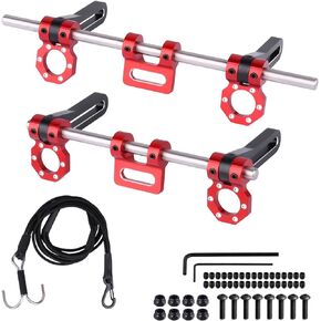 HobbyPark Adjustable Bumper Mounts Front & Rear for Traxxas TRX4 Axial SCX10 Element Enduro Redcat Gen 8 Gen7 Crawler (Blue)