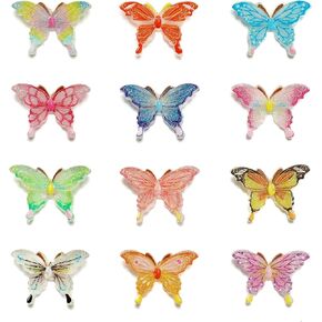 Miniature Resin Small Butterfly, Dollhouse Miniatures Crafts Butterfly Random 50pcs