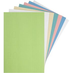 MECCANIXITY Dollhouse Floorboards 12 Inch x 8 Inch Dollhouse Wallpaper and Flooring Pure Color for Dollhouse Sand Table Model Accessories Set of 7 Pcs