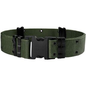 ikasus Outdoor Hiking Sports Waist Belt Belt Utility Quick Release Belt Adjustable Heavy Duty Police Security Riggers Belt army green