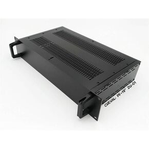 حامل حامل إلكتروني متعدد الأغراض من الألومنيوم بالكامل من Cheval مقاس 19 بوصة 2U-D2 (حجم الخزانة (مم): العرض 425 مم. × الارتفاع 83.1 مم. × الطول 335 مم.) حزمة مسطحة مع زوج واحد من الألومنيوم in Kuwait