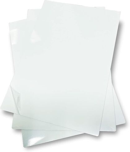 ebamaz سبائك الألومنيوم الفراغات التسامي 6x8x0.026 بوصة 10 قطع معدنية صور علامات زوايا مستديرة لوحات (اللؤلؤ الأبيض) 15x20 سنتيمتر in Kuwait