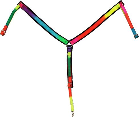 Horse Nylon Bridle Rainbow Gaming Contest Riders Headstall Breast Collar 601RBB in Saudi Arabia