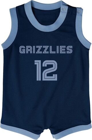 Ja Morant Memphis Grizzlies NBA Baby Infants 12-24 Months Navy Icon Edition Romper Onesie Player Jersey in Saudi Arabia