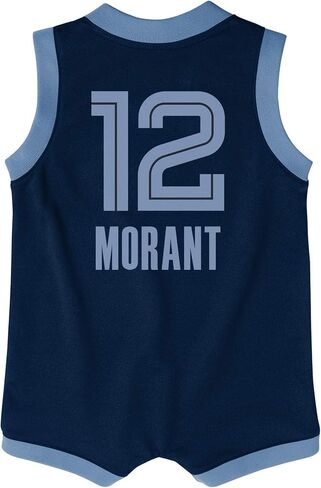 Ja Morant Memphis Grizzlies NBA Baby Infants 12-24 Months Navy Icon Edition Romper Onesie Player Jersey in Saudi Arabia