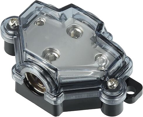 X AUTOHAUX 4 Gauge in 8 Gauge Out 3 Way Stereo AMP Power Ground Distribution Block for Car Audio Splitter Silver Tone in Saudi Arabia