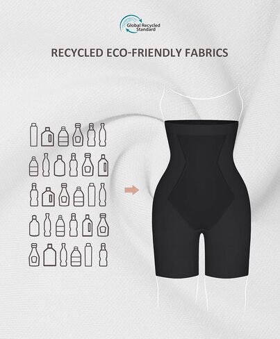 FeelinGirl Womens Shapewear Tummy Control High Waisted Seamless Body Shaper Shorts Girdle Butt Lifting Panties Thigh Slimmer Black in Saudi Arabia