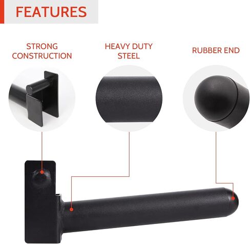 حامل لوحة الوزن من RitFit 2x2 مرفقات حامل الطاقة - لتخزين لوحات الوزن الأولمبية مقاس 2 بوصة، مجموعة ملحقات حامل القرفصاء مكونة من 2 رف تخزين in Kuwait