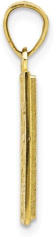 Solid 10k Yellow Gold Two Toned Holy Bible Charm Pendant - 23mm x 13mm in Saudi Arabia
