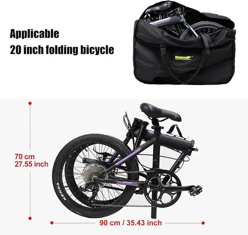Pinprin للطي دراجة حقيبة حمل 20 بوصة السفر دراجة حقيبة التخزين الدراجة حمل حقيبة النقل ل دراجة هوائية جبلية in Kuwait
