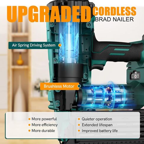 مسامير براد من NEU MASTER مقاس 18، عدد 1000 أظافر عالمية عالية الجودة مقاس 1-9/16 بوصة و2 بوصة لـ NFC55 وNBV5040 in Kuwait