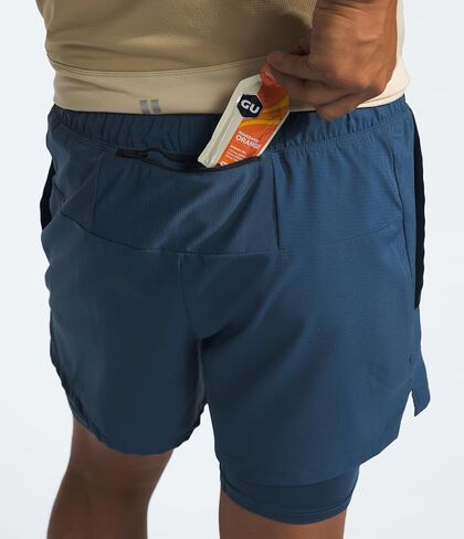 THE NORTH FACE Men's Sunriser 2-in-1 Short 6", Shady Blue, Large Regular in Saudi Arabia