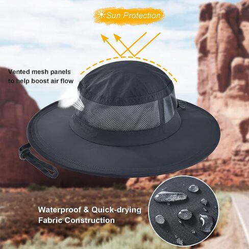 FEICUI Men Women Lightweight Booney Hat Vented Sun Hat Beach Summer Hat Sun Protection Hat Adjustable Outdoor Hat in Saudi Arabia