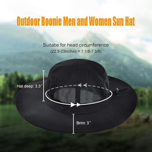 FEICUI Men Women Lightweight Booney Hat Vented Sun Hat Beach Summer Hat Sun Protection Hat Adjustable Outdoor Hat in Saudi Arabia
