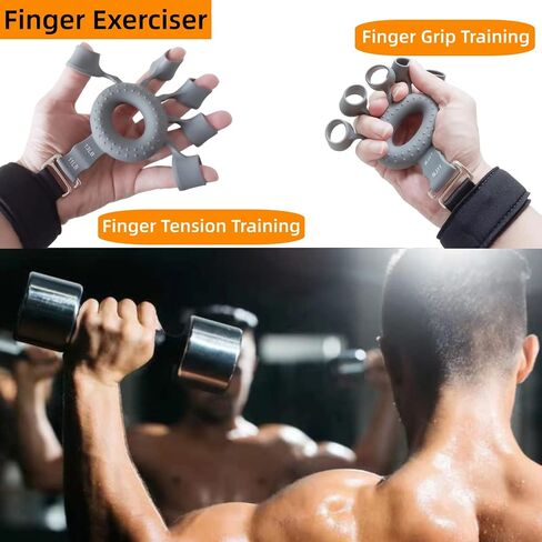 2Pcs Finger Strength Trainer,Forearm Trainer,The Hand Strength Trainer,Finger Flexion Extension Training,Finger Flexion Extension Exerciser,Grip Strength Exerciser in Saudi Arabia