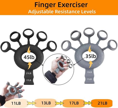 2Pcs Finger Strength Trainer,Forearm Trainer,The Hand Strength Trainer,Finger Flexion Extension Training,Finger Flexion Extension Exerciser,Grip Strength Exerciser in Saudi Arabia
