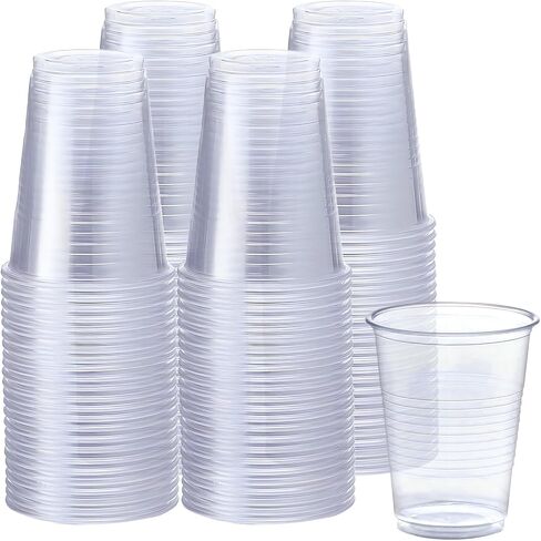 Bluesky Trading Clear Plastic Cups - 7 oz. (Pack of 100) - Disposable Plastic Drinkware, Perfect Clear Cups for Birthday Party Supplies, Weddings or Everyday Use in Saudi Arabia