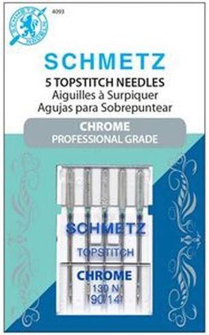 Schmetz SCH4093 5 Piece Chrome Topstitch Size 90/14 Needle in Saudi Arabia