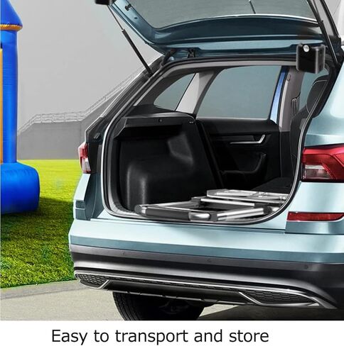 عربة أمتعة قابلة للطي للخدمة الشاقة، عربة أمتعة دوللي مع حبلين مرنين، مقبض تلسكوبي، شاحنة تسليم للأمتعة، السفر، التسوق، المكتب (132 رطل، عجلتان) in Kuwait