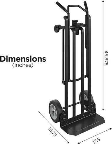 COSCO C217A12BLK1E Steel 2-in-1 Hand Truck (800 lb Weight Capacity, Black, 2 Positions) in Saudi Arabia