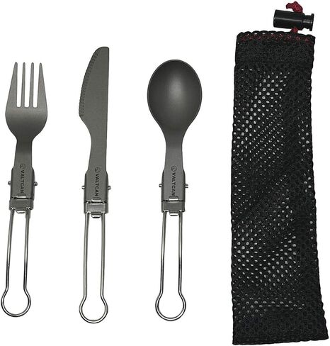 مجموعة أدوات مائدة قابلة للطي من التيتانيوم من فالتكان مكونة من 3 قطع in Kuwait