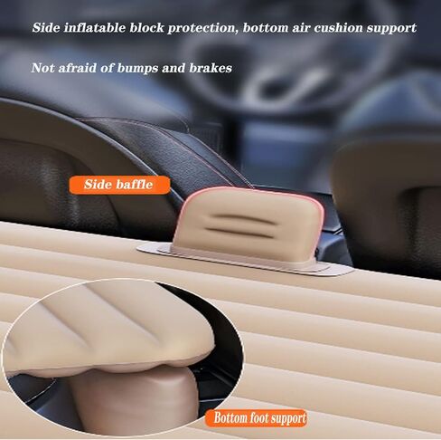 LMMINBZ المقعد الخلفي سرير السيارة، سرير التخييم المحمول، SUV، مرتبة هوائية قابلة للنفخ للسيارات في الهواء الطلق، والسفر، والتخييم، والنزهات، والشواطئ، مرتبة هوائية in Kuwait