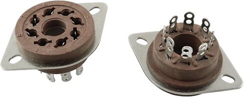 LQ Industrial 2PCS Octal Tube Socket for KT88 6550 EL34 6P6P GZS8-F2 ABS Insulated Socket with Tin-Plated Phosphor Copper Contacts Audio Vacuum Tube Component in Saudi Arabia