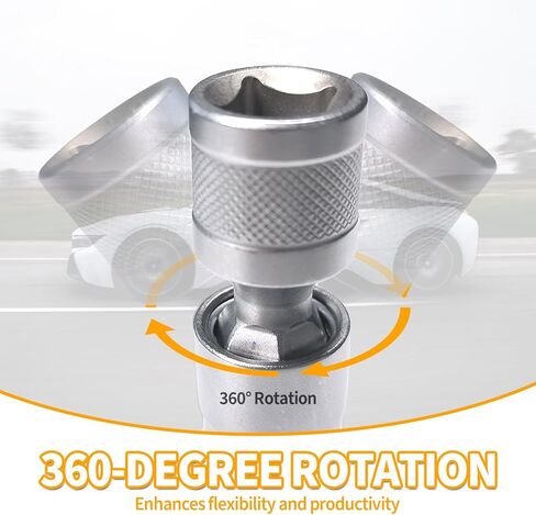 4uni 14mm&16mm Magnetic Spark Plug Socket Set, CRV Steel, 1mm Thin Wall, 360-Degrees Swivel, 3/8 Inch-Drive, 12-Point Spark Plug Socket Removal Tool, Compatible with Cars Motorcycles SUVs Trucks in Kuwait