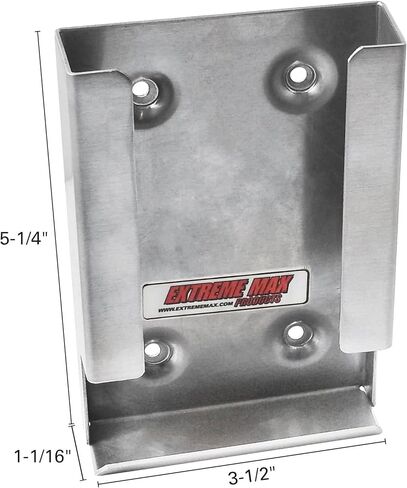 Extreme Max 5001.6148 Wall-Mount Aluminum Spark Plug Dispenser/Holder for Enclosed Race Trailer, Shop, Garage, Storage - Black in Kuwait