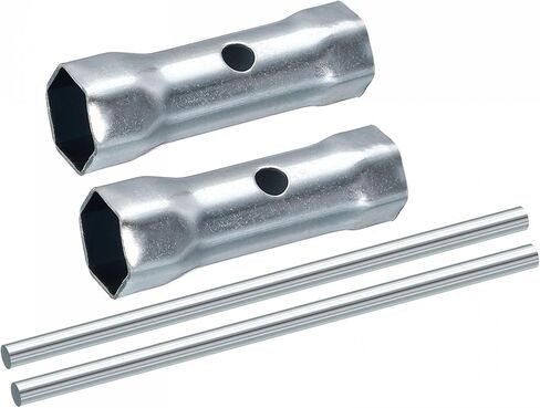 uxcell 17-19mm Ignition Spark Plug Spanner Dual-Ended Wrench Hex Socket 2 Pcs in Saudi Arabia