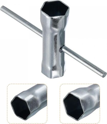 uxcell 17-19mm Ignition Spark Plug Spanner Dual-Ended Wrench Hex Socket 2 Pcs in Saudi Arabia