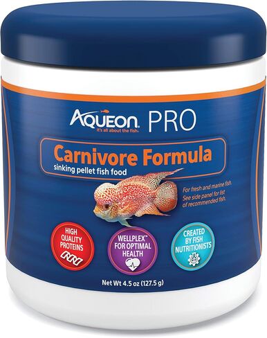 Aqueon PRO Pellet Fish Food Carnivore Formula 4.5 oz in Saudi Arabia
