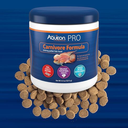 Aqueon PRO Pellet Fish Food Carnivore Formula 4.5 oz in Saudi Arabia