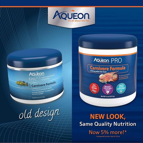 Aqueon PRO Pellet Fish Food Carnivore Formula 4.5 oz in Saudi Arabia