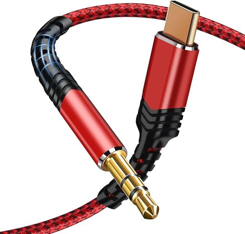 USB C to 3.5mm Audio Aux Jack Cable, USB C to 3.5mm Headphone Audio Cord Car Stereo Aux Cable Compatible with iPhone 15/15 Pro Max, Google Pixel 8/8Pro/7/7Pro/6, Galaxy S24/S23 Ultra/S22+/S21+/S21FE in Saudi Arabia