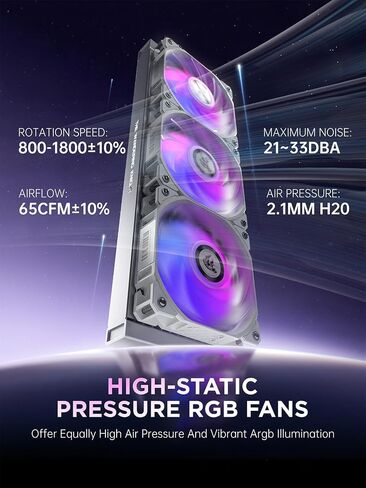 AsiaHorse WK-A360 ARGB All-in-One AIO CPU Liquid Cooler, Wandering Knight 360mm Water Cooling System with Dual High-Performance Pump and 3×120mm PWM Fans, Compatible with Intel & AMD CPUs (Black) in Kuwait