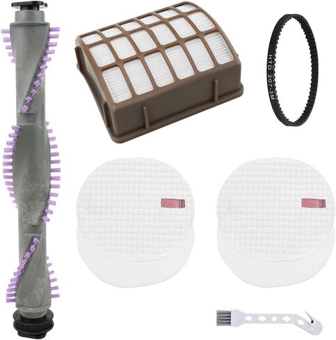 مجموعة فرش فلتر بديلة لـ Shark Navigator Professional Vacuum NV70، NV71، NV80، NVC80C، NV90، NV95، UV420، لـ XHF80 وXFF80، 1 فرشاة أسطوانة + 1 فلتر HEPA + 2 فلتر إسفنجي ولباد + 1 حزام in Kuwait
