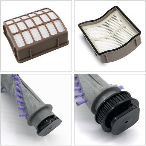مجموعة فرش فلتر بديلة لـ Shark Navigator Professional Vacuum NV70، NV71، NV80، NVC80C، NV90، NV95، UV420، لـ XHF80 وXFF80، 1 فرشاة أسطوانة + 1 فلتر HEPA + 2 فلتر إسفنجي ولباد + 1 حزام in Kuwait