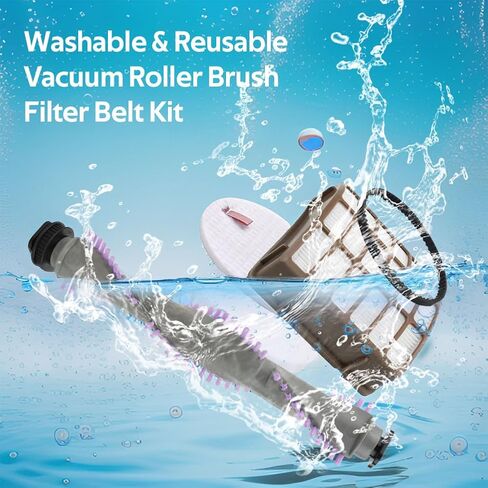 مجموعة فرش فلتر بديلة لـ Shark Navigator Professional Vacuum NV70، NV71، NV80، NVC80C، NV90، NV95، UV420، لـ XHF80 وXFF80، 1 فرشاة أسطوانة + 1 فلتر HEPA + 2 فلتر إسفنجي ولباد + 1 حزام in Kuwait