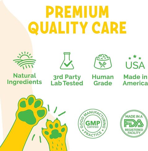 منتجات LuckyTail الطبيعية للوقاية من البراغيث والقراد للكلاب - خميرة البيرة المجففة مع الثوم للكلاب - مكملات فيتامين ب للكلاب - صنع في الولايات المتحدة الأمريكية - تقريبًا. 180 مضغ ناعم in Kuwait