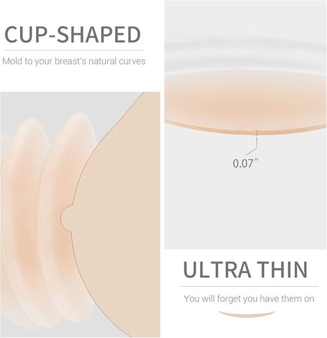 أغطية حلمات VOCH GALA زوجان (الحجم: كبير) وشريط مزدوج الجوانب للملابس (100 شريط) in Kuwait