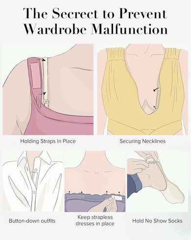 أغطية حلمات VOCH GALA زوجان (الحجم: كبير) وشريط مزدوج الجوانب للملابس (100 شريط) in Kuwait