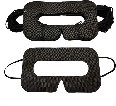 100 قطعة من قناع العين VR القابل للتصرف من YinQin، قناع غطاء سماعة الواقع الافتراضي، قناع العين الصحي VR، غطاء قناع العين الأسود VR، قناع غطاء سماعة الواقع الافتراضي المقاوم للتعرق، قناع العين العالمي للواقع الافتراضي (أسود) in Kuwait