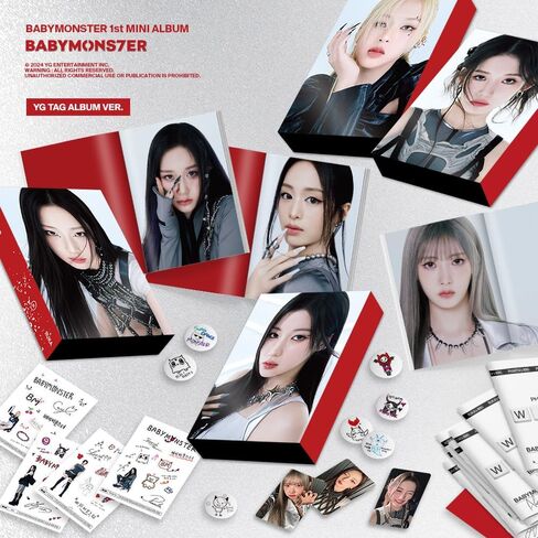 Generic BABYMONSTER - BABYMONS7ER Tag Version Album (SET) [Bundel Box + Special Photocards], YGP0383 in Saudi Arabia