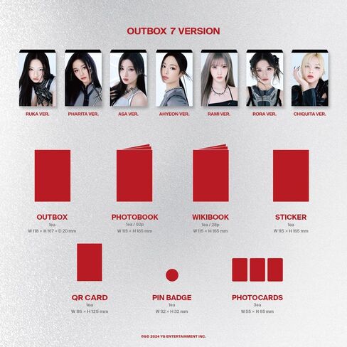 Generic BABYMONSTER - BABYMONS7ER Tag Version Album (SET) [Bundel Box + Special Photocards], YGP0383 in Saudi Arabia