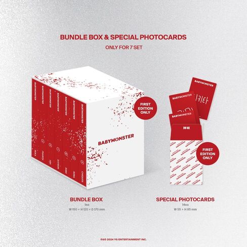 Generic BABYMONSTER - BABYMONS7ER Tag Version Album (SET) [Bundel Box + Special Photocards], YGP0383 in Saudi Arabia