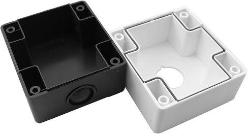 LQ Industrial Waterproof Button Box Switch Start Stop Control Box 22mm Single Hole Button Box Self-resetting Switch Used for Magnetic Starters Contactors Control Station Boxes White in Saudi Arabia